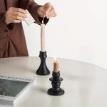 Accessoire déco : Bougeoir Noir au style nordique