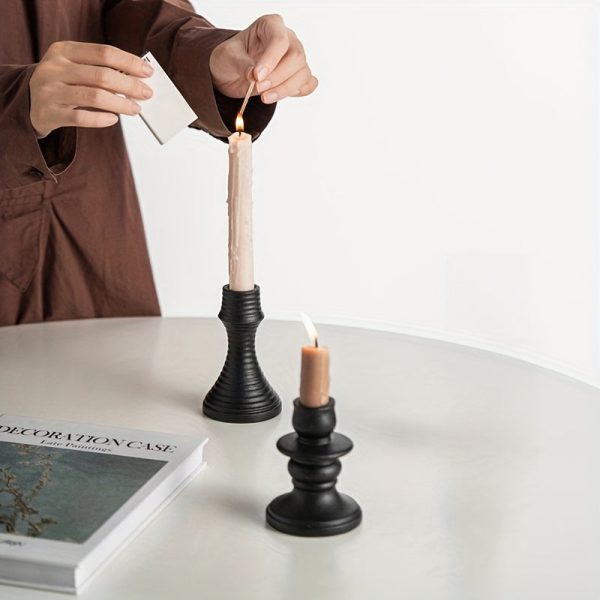 Accessoire déco : Bougeoir Noir au style nordique