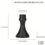 Élément décoratif : Bougeoir Scandinave en noir