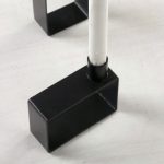 Bougeoir Noir au design industriel moderne