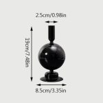 Bougeoir Noir, parfait pour les bougies