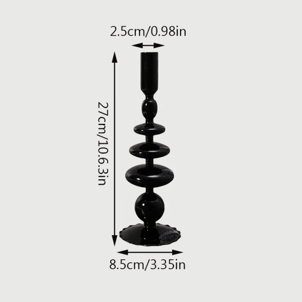 Bougeoir en Verre, idéal pour les soirées