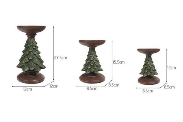 Bougeoir décoratif Sapin de Noël pour célébrations hivernales