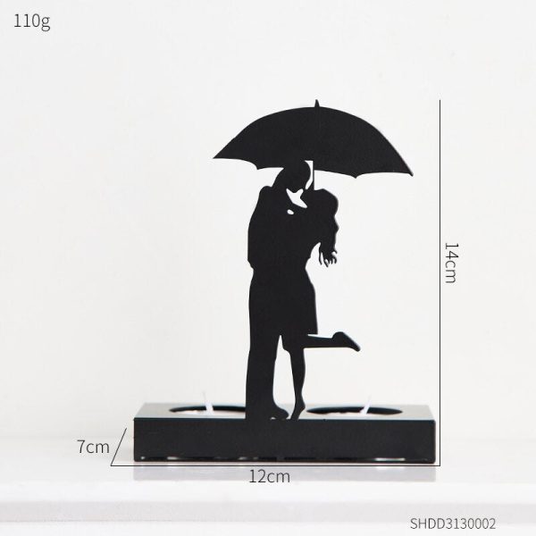 Accessoire en métal - Bougeoir Silhouette