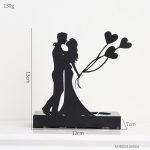 Bougeoir en métal pour ambiance romantique