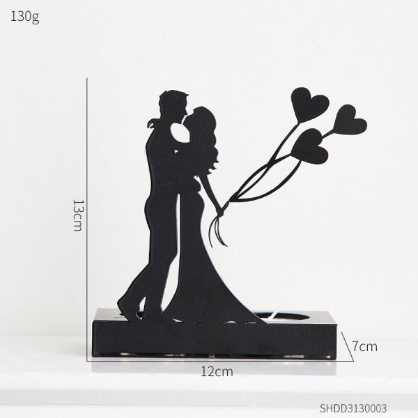 Bougeoir en métal pour ambiance romantique