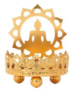 Bougeoir artistique inspiré de la silhouette de Bouddha