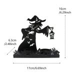 Bougeoir original en fer forgé - Thème sorcière