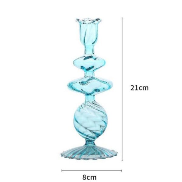 Élégant bougeoir en verre, pièce essentielle déco