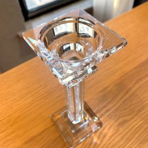 Support de bougie en cristal, décoration sophistiquée