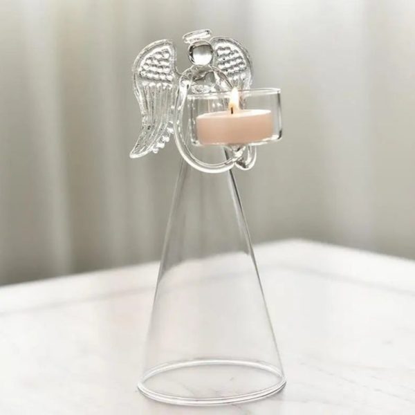 Bougeoir en verre design Ange pour une ambiance chaleureuse