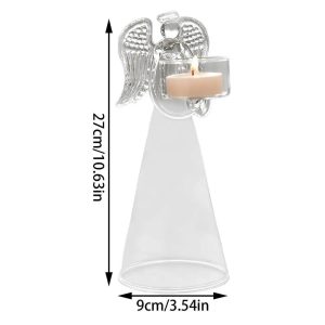Bougeoir en verre, collection ange pour une touche artistique