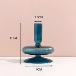 Accessoire décoratif en verre bleu canard