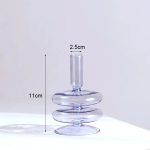 Bougeoir en verre bleu pour une ambiance apaisante