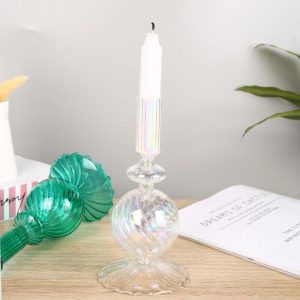 Accessoire de décoration, bougeoir en verre