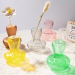 Champignon en verre pour bougie