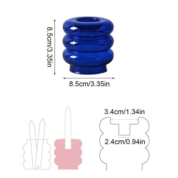 Bougeoir en verre pour intérieur