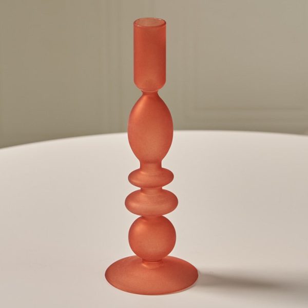 Verre ocre : bougeoir décoratif pour éclairage doux