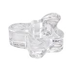 Bougeoir en verre, design papillon chic