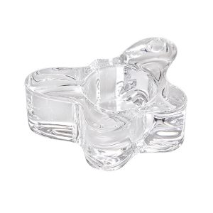 Bougeoir en verre, design papillon chic