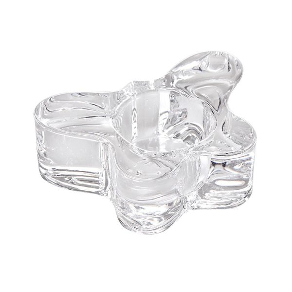 Bougeoir en verre, design papillon chic