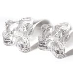 Bougeoir en verre, accessoire papillon unique