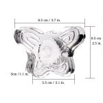 Bougeoir en verre, touche décorative papillon