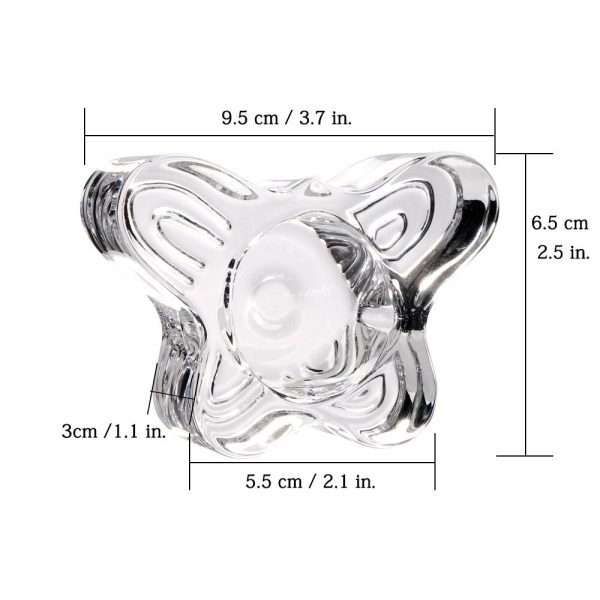 Bougeoir en verre, touche décorative papillon