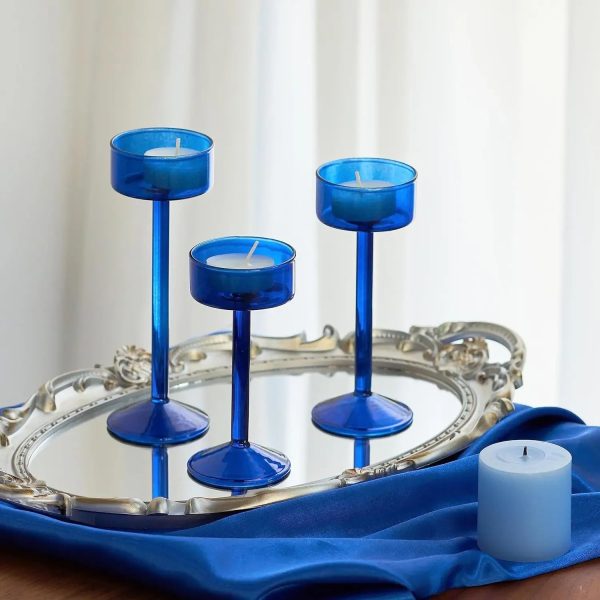 Accessoire décoratif : bougeoir en verre coloré