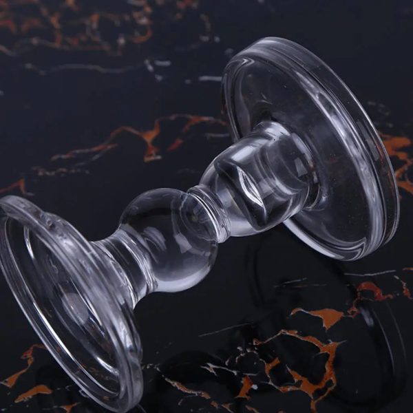 Bougeoir en verre soufflé, style contemporain