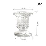 Bougeoir en verre, décoration vintage pour votre maison