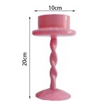 Bougeoir rose pour bougies