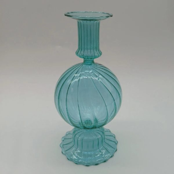 Verre strié, bougeoir pour ajout de style à votre déco