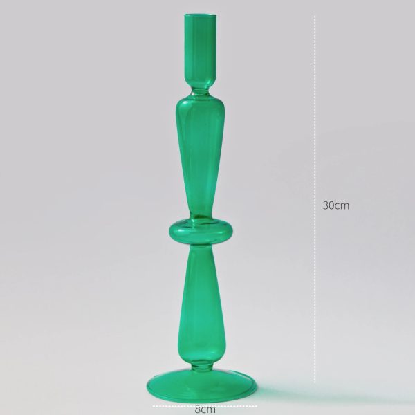 Bougeoir en verre pour soirée romantique