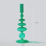 Élément décoratif en verre vert tendre