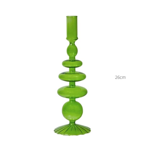 Verre vert d'eau, parfait pour bougies