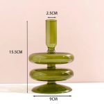 Bougeoir en verre pour décoration intérieure