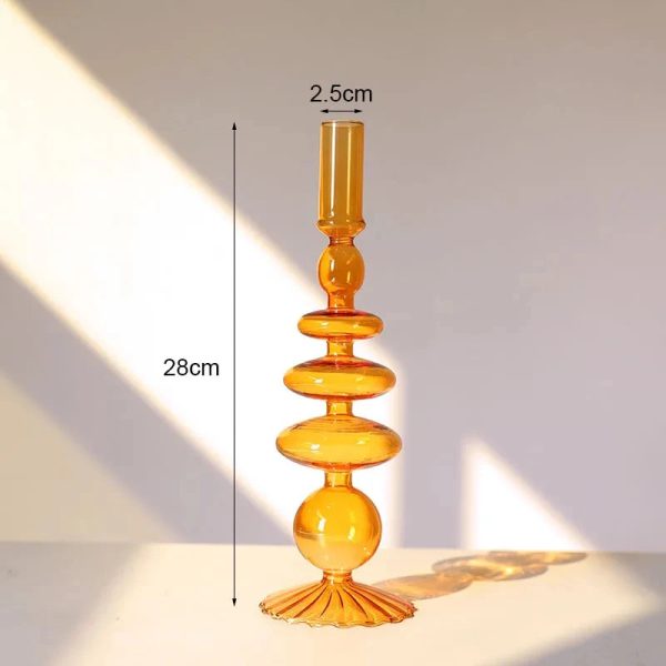 Bougeoir en verre pour soirées intimistes