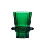 Bougeoir en verre décoratif, idéal pour un style rétro