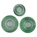 Décoration vintage : bougeoirs en verre par lot de 3