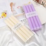 Bougies décoratives pastel pour ambiance chaleureuse