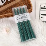 Bougie colorée en forme de torsade - Lot de 4