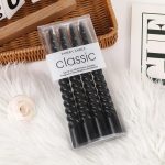 Bougie décorative colorée - Torsade, ensemble de 4