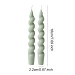 Bougie colorée torsadée, ajout stylé à votre intérieur