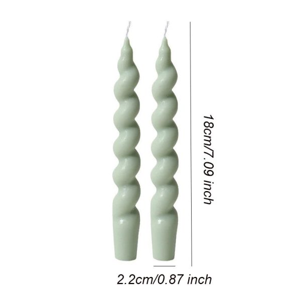 Bougie colorée torsadée, ajout stylé à votre intérieur