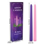 Bougies parfumées violettes et roses - Ambiance chaleureuse