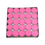 Bougies parfumées citronnelle - 50 pièces colorées