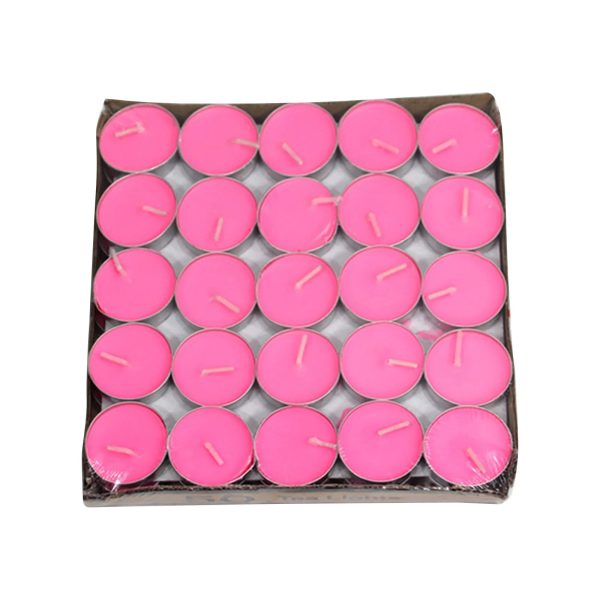 Bougies parfumées citronnelle - 50 pièces colorées