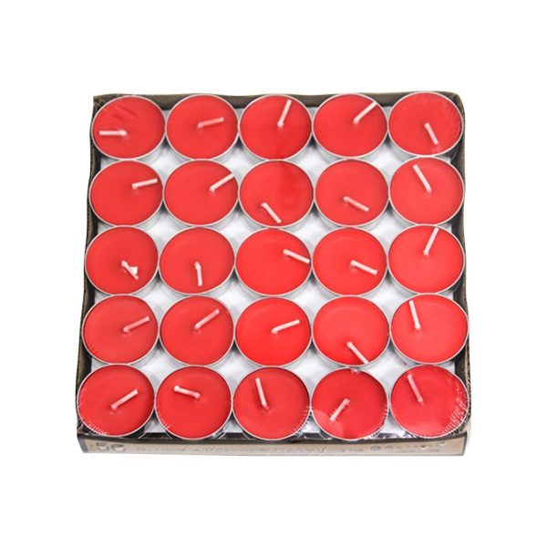 Lot de bougies citronnelle colorées - 50 pièces