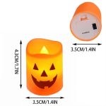 Éclairage LED en forme de citrouille pour Halloween